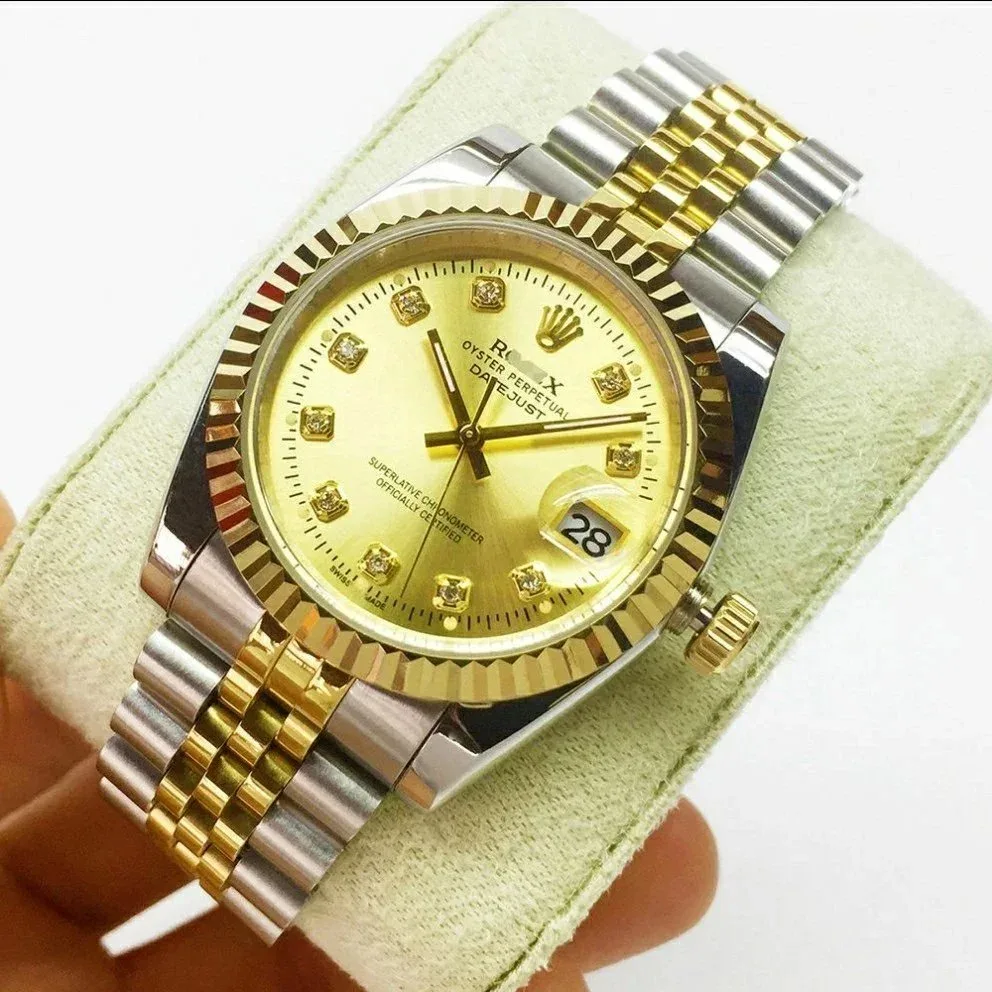 Rolex Datejust Yellow Gold Face Men's Watch