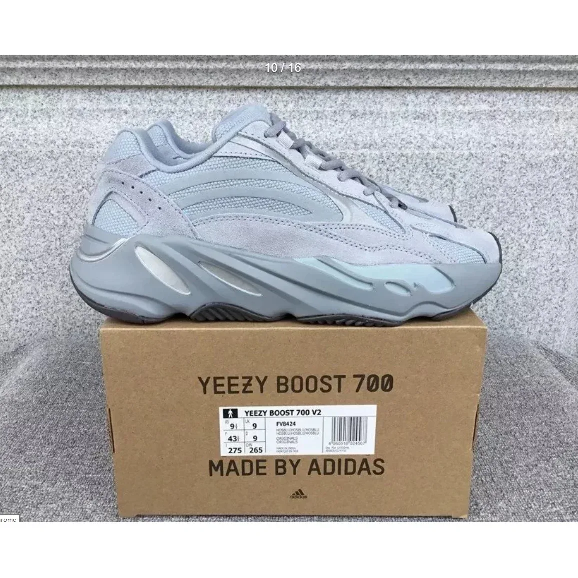 Adidas Yeezy Boost 700 V2 Cloud White Sneakers