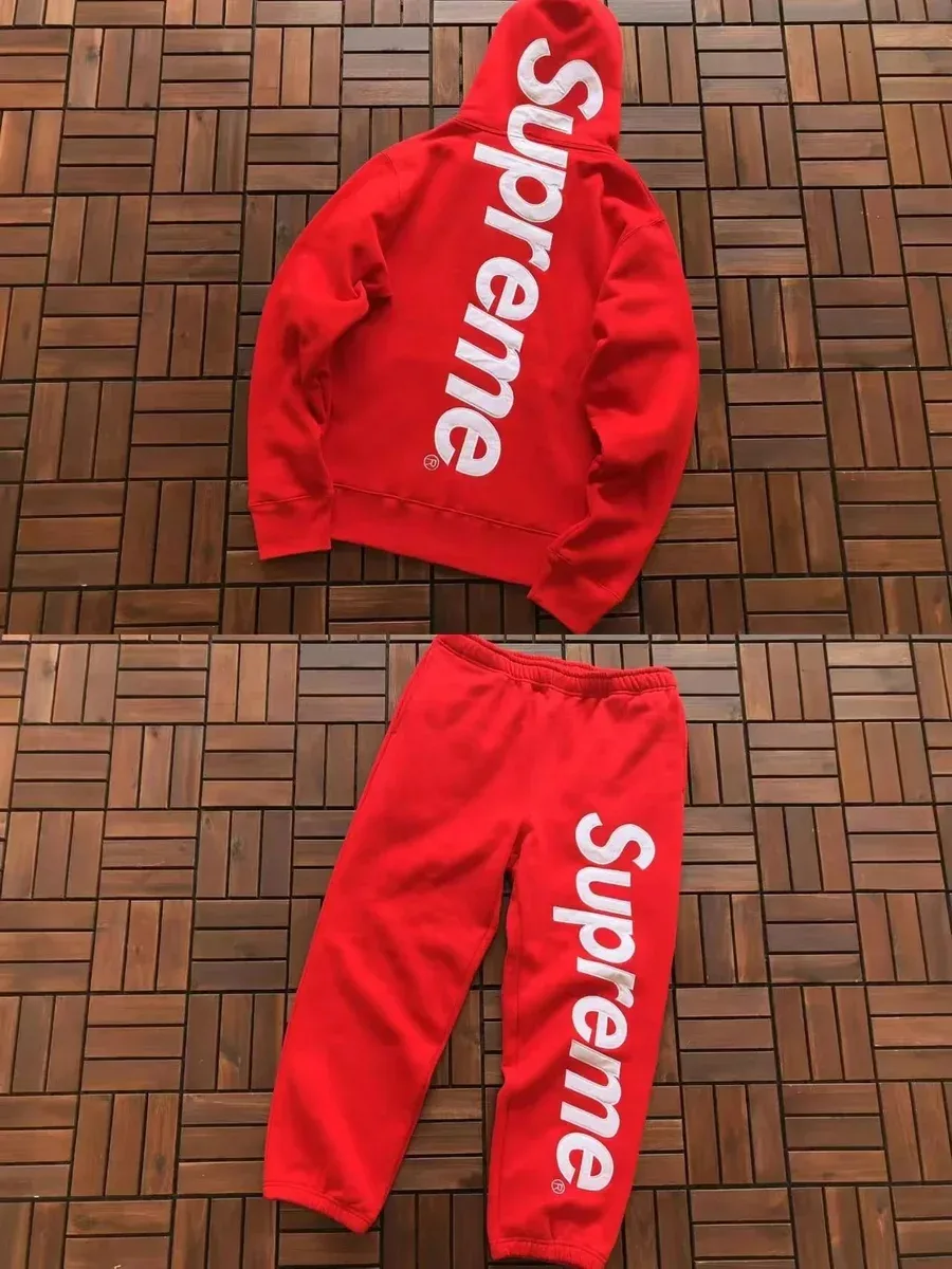 Supreme Red Supreme Logo Tracksuit