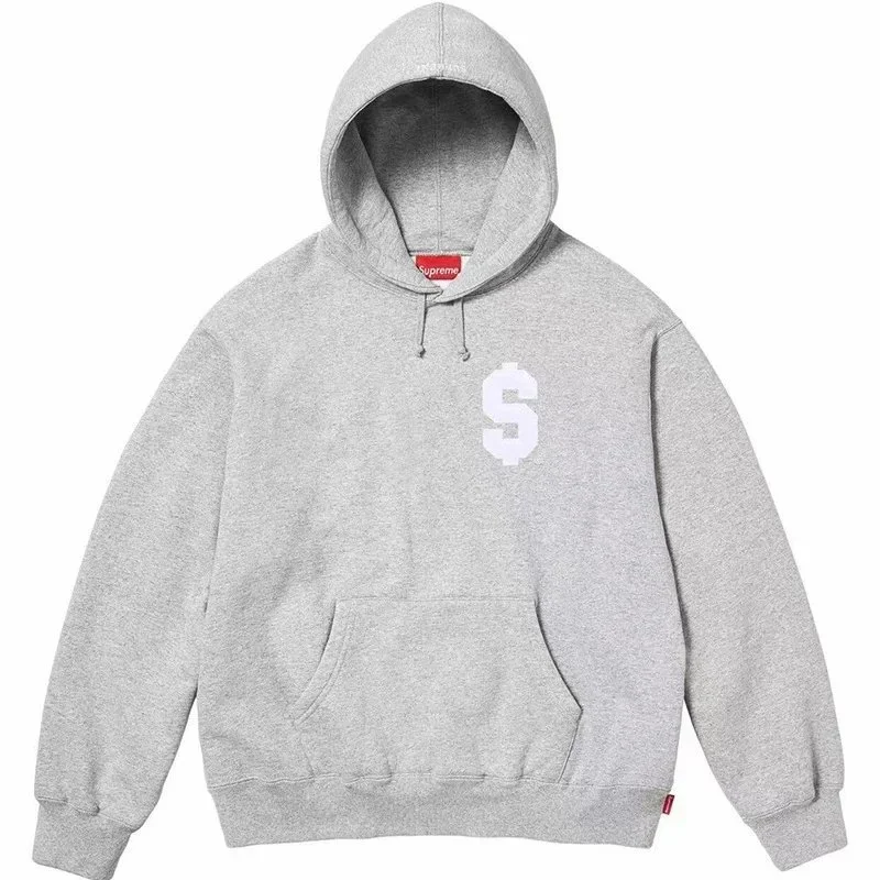 Supreme Dollar Sign Hoodie Grey