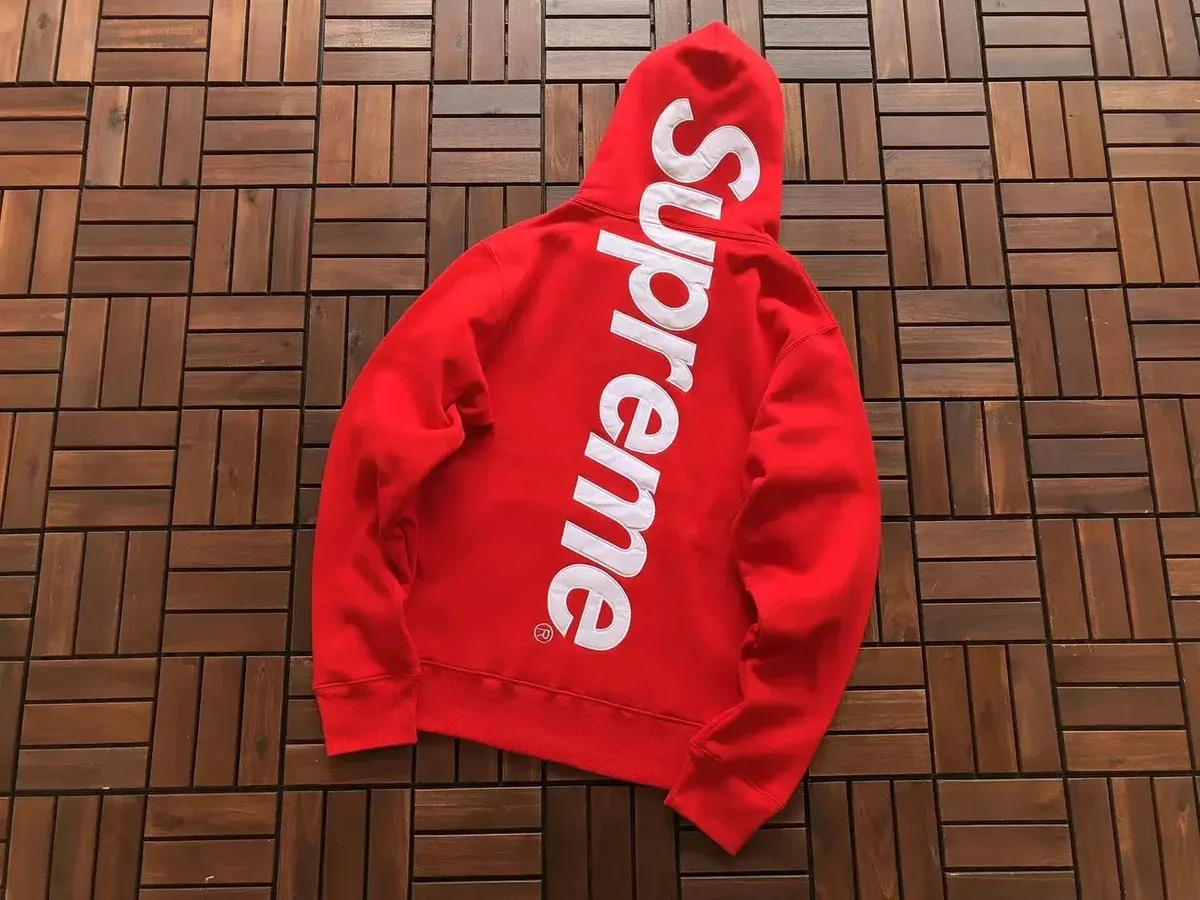 Supreme Red Supreme Logo Hoodie