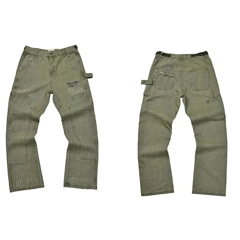 Gallery Dept. Art That Kills Olive Green Jeans