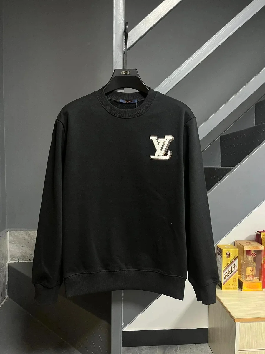 Louis Vuitton Classic Logo Black Sweatshirt