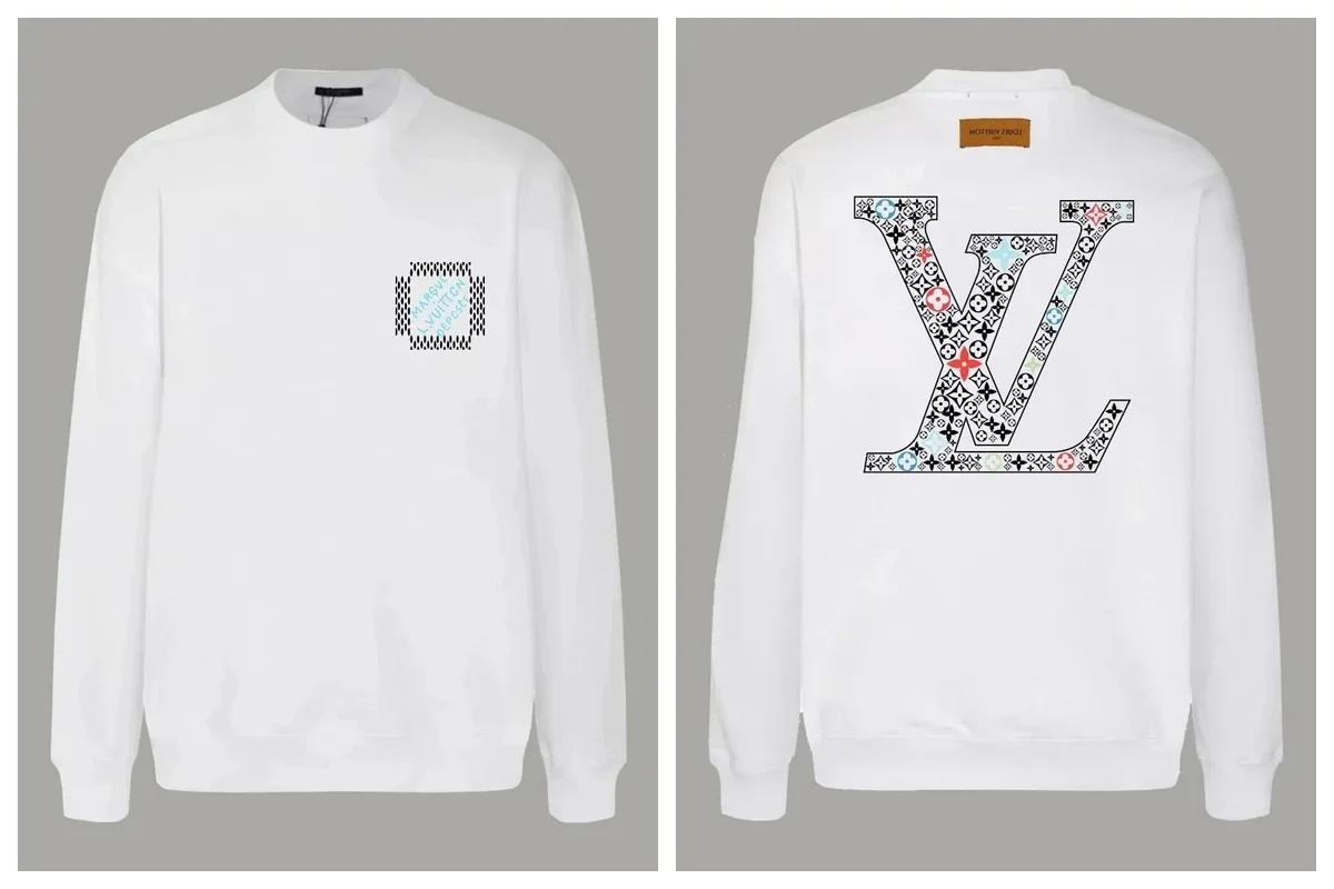 Louis Vuitton LV Monogram Crewneck Sweatshirt White