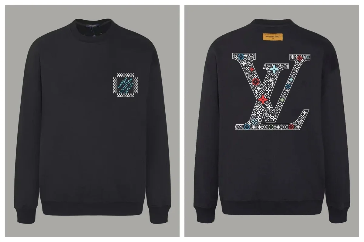 Louis Vuitton Monogram Crewneck Sweatshirt Black