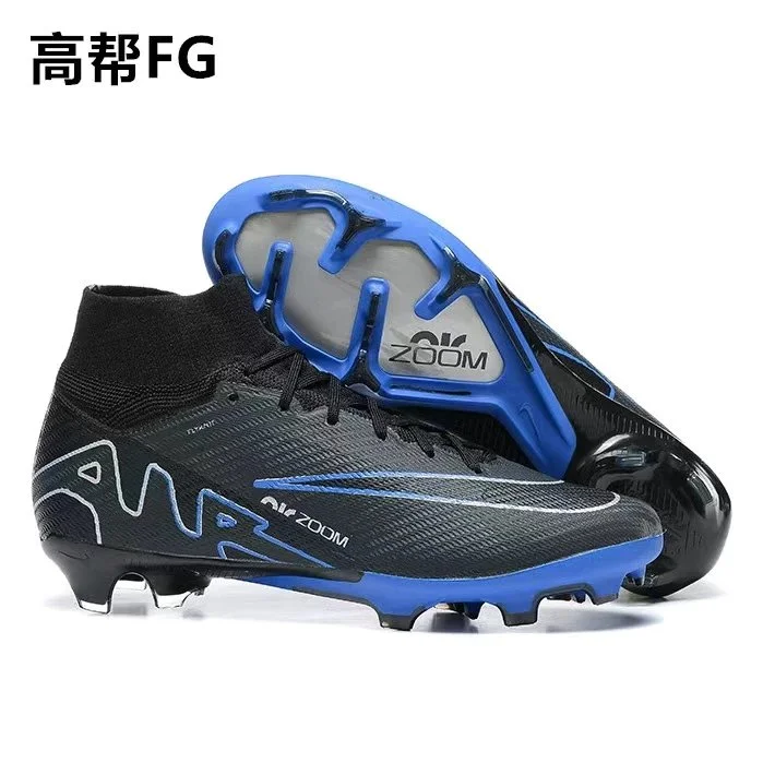 Nike Mercurial Superfly FG Black/Blue Soccer Cleats
