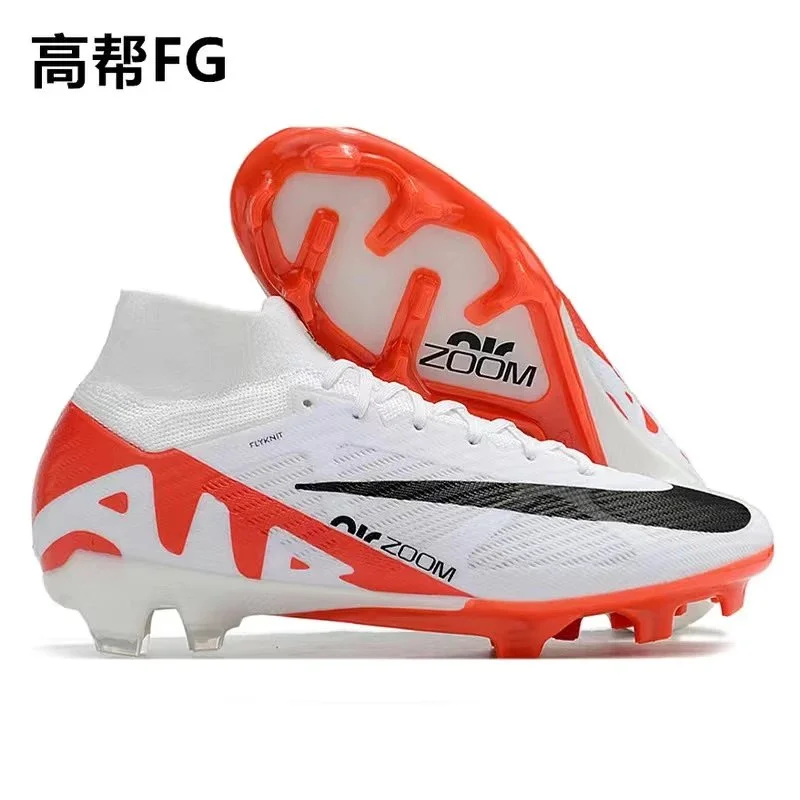 Nike Air Zoom Mercurial White/Black Orange FG Soccer Cleats