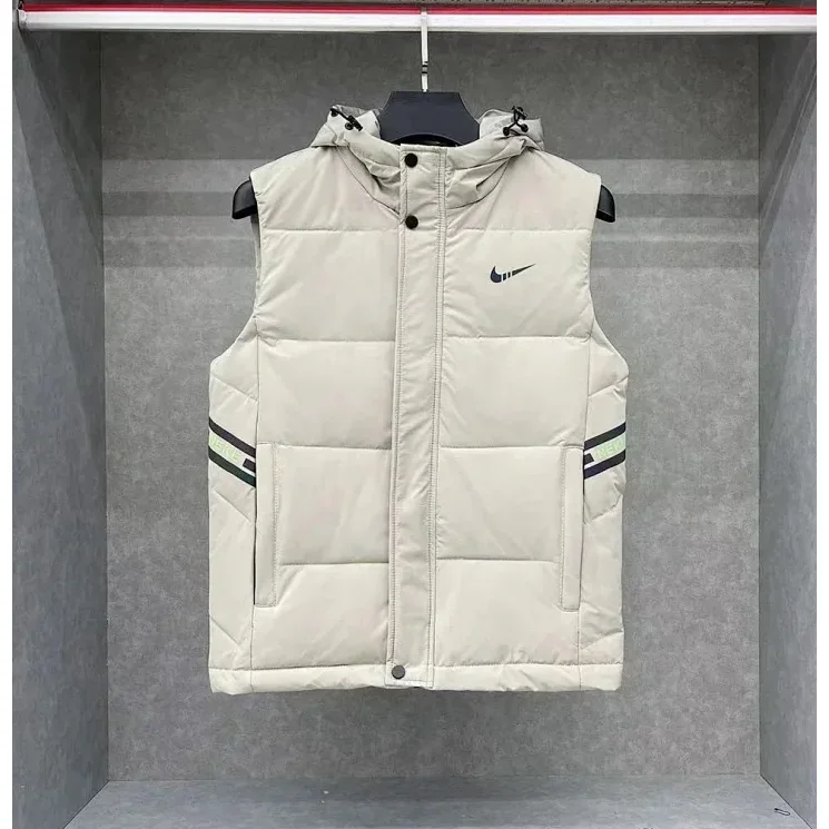Nike Air Tech Fleece Beige Hooded Vest