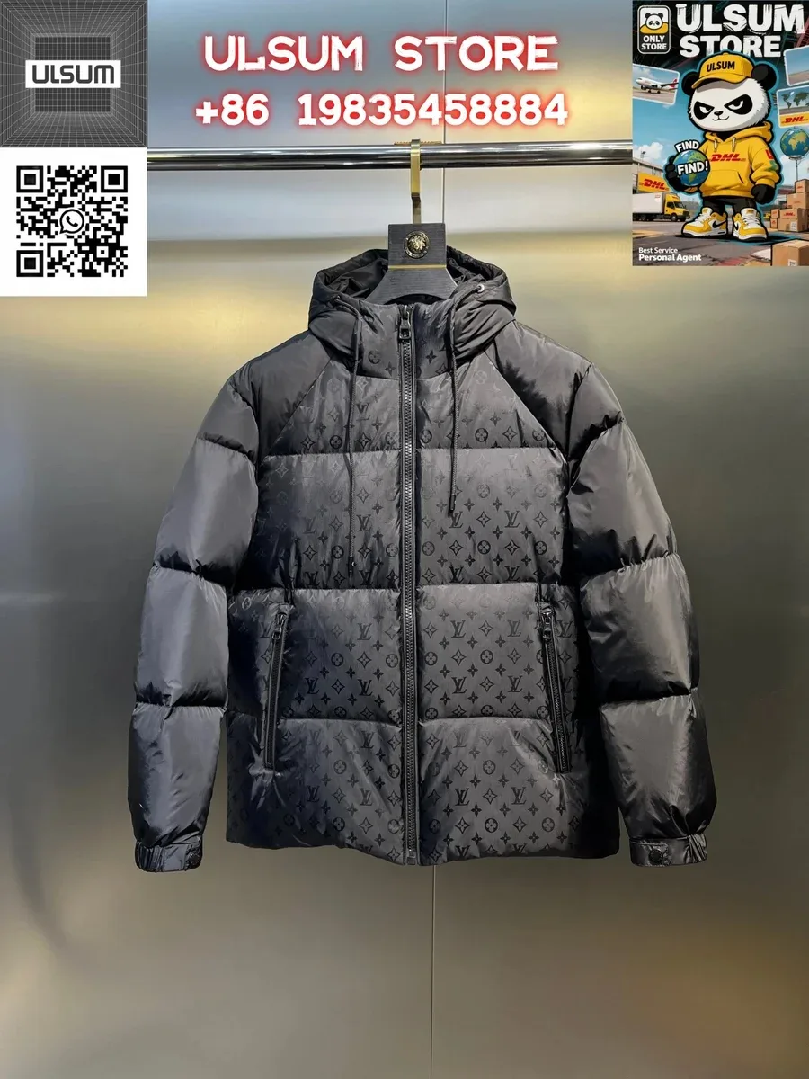 Louis Vuitton Monogram Puffer Jacket Black