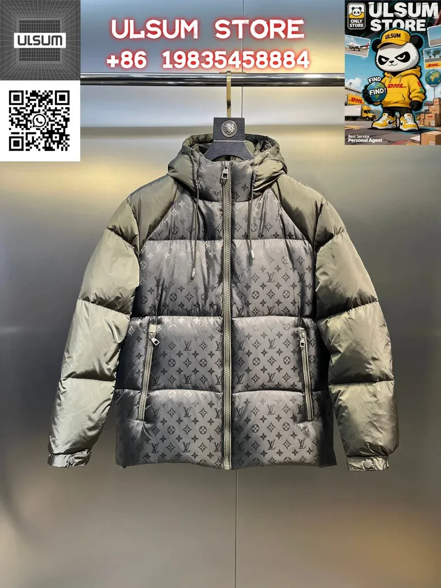 Louis Vuitton Neverfull Monogram Puffer Jacket Olive