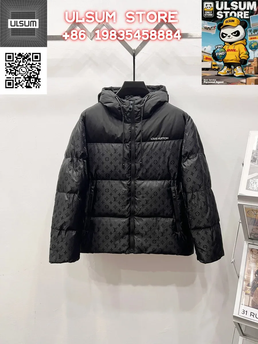 Louis Vuitton Monogram Puffer Jacket Black