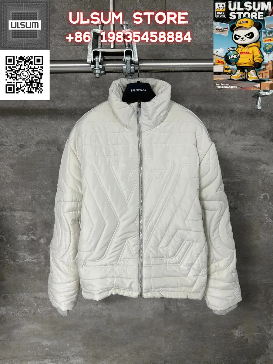 Louis Vuitton LV Trainer White Quilted Jacket