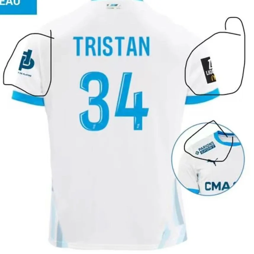 Puma Tristan 34 White Football Jersey