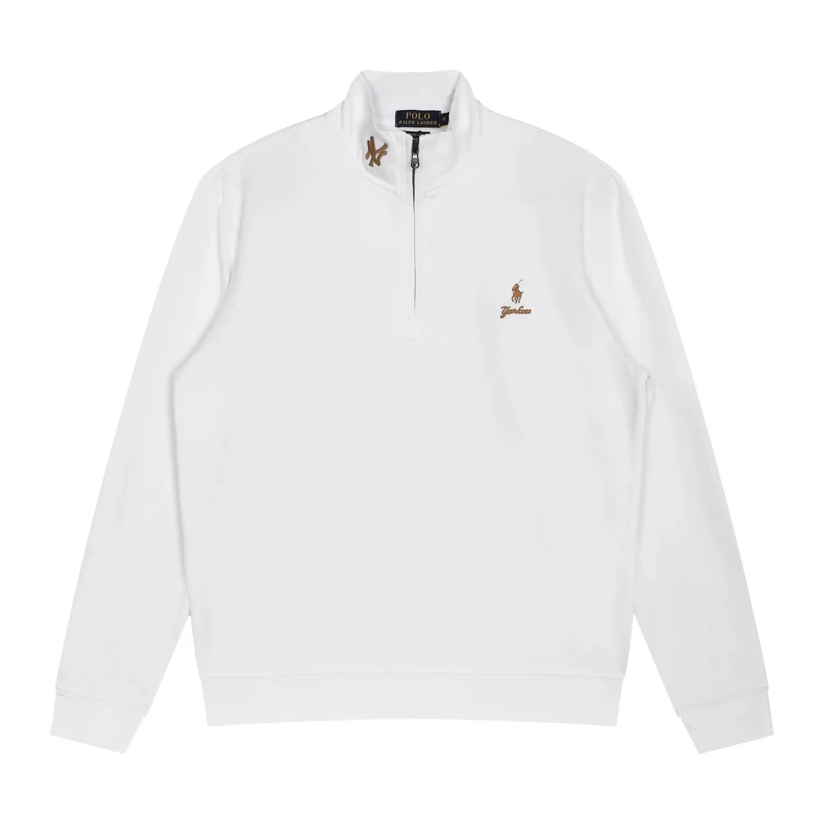 Polo Ralph Lauren Classic Logo White Half-Zip Sweater