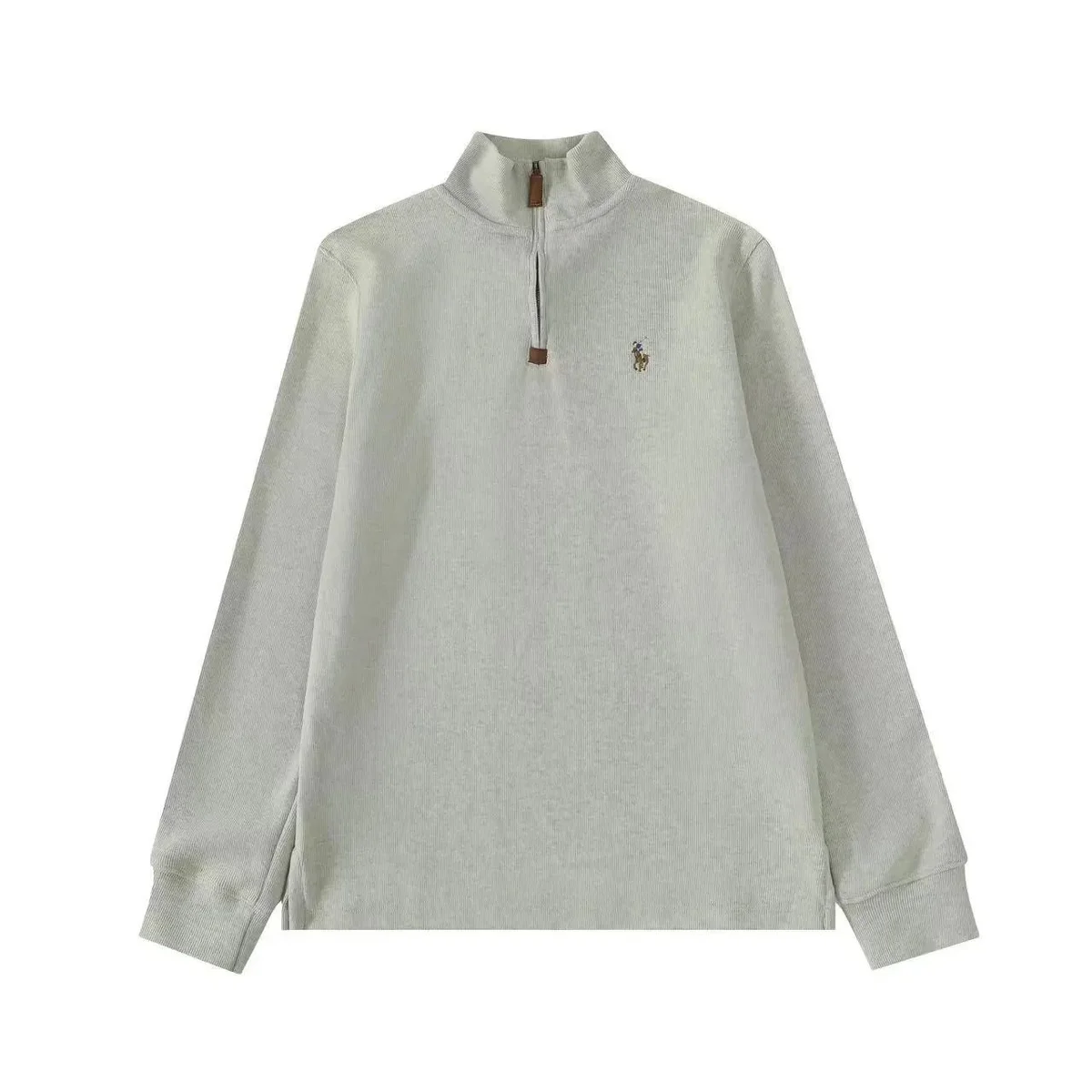 Polo Ralph Lauren Big Pony Grey Half-Zip Sweater