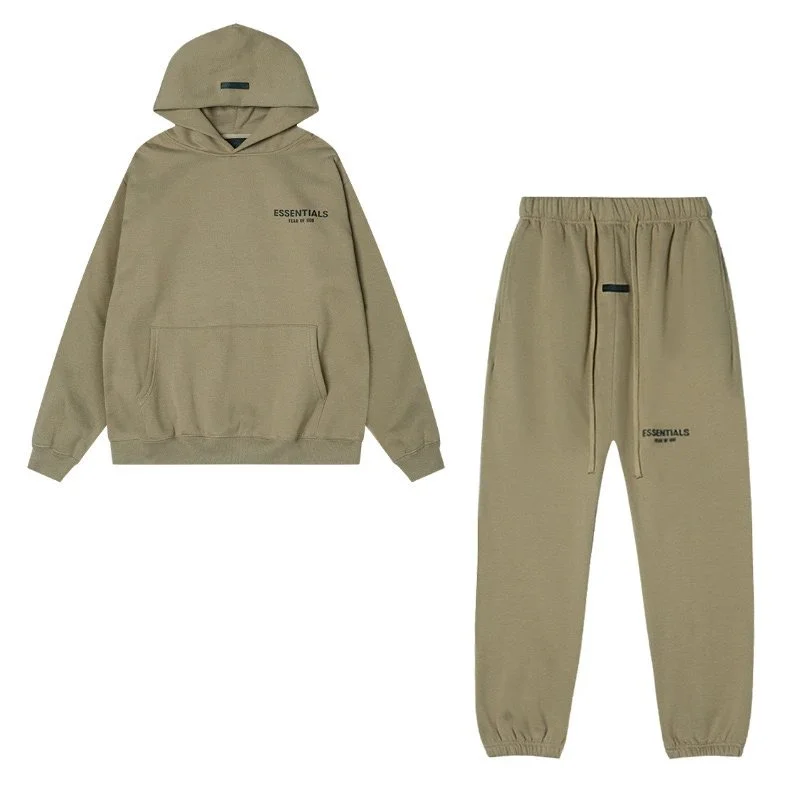 Fear of God Essentials Olive Tracksuit Set