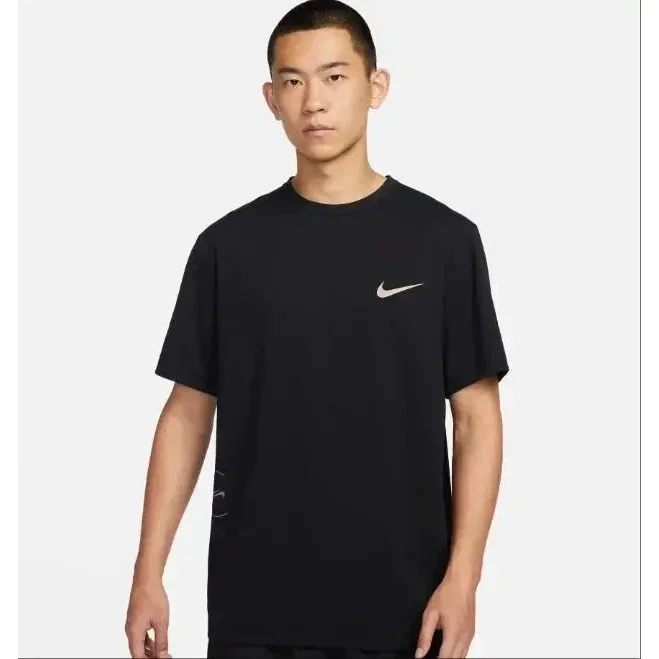 Nike Dri-FIT T-Shirt Black Solid T-Shirt