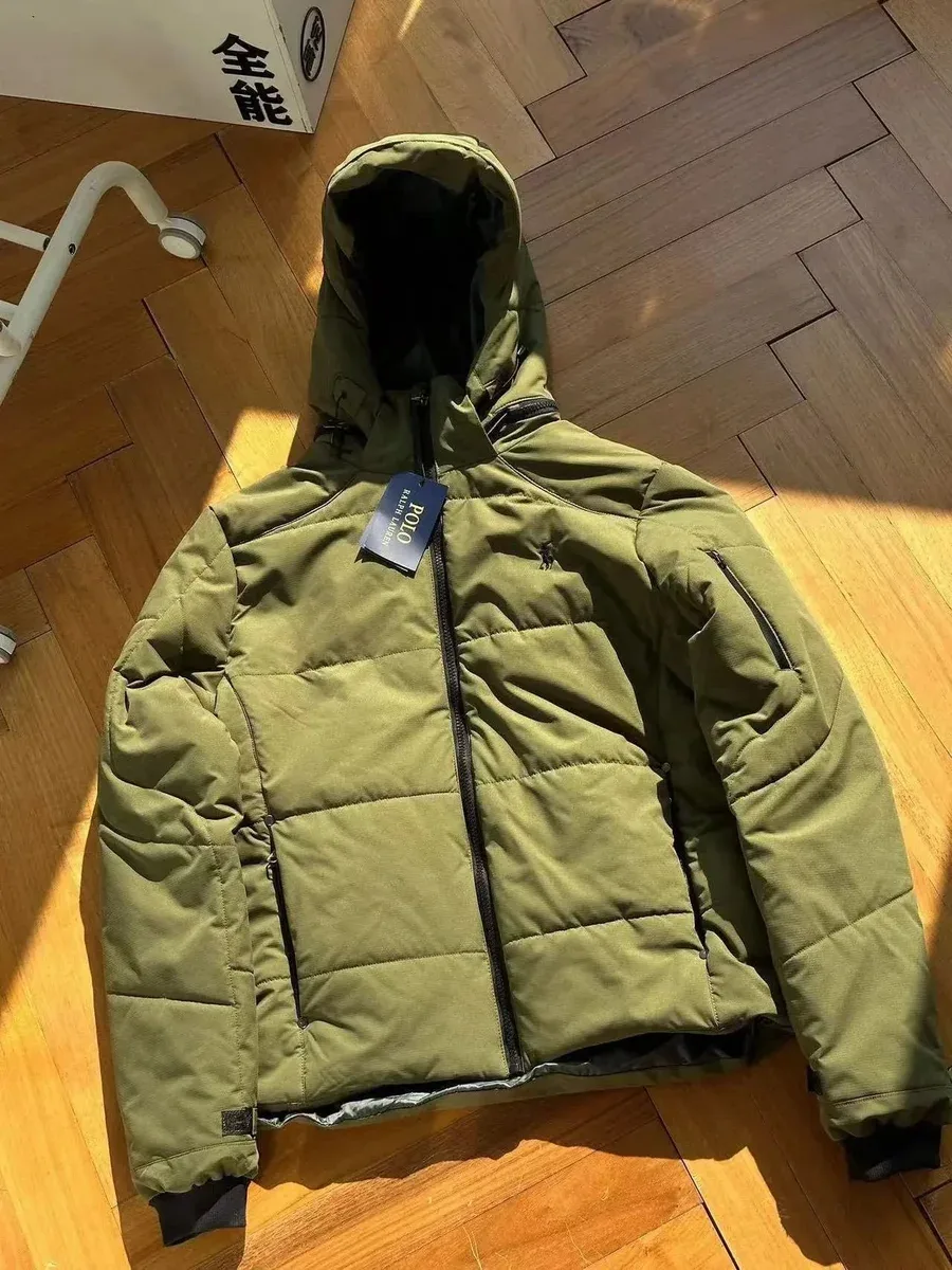 Polo Ralph Lauren Quilted Jacket Olive Green Parka
