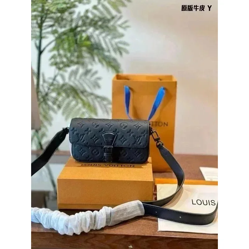 Louis Vuitton Neverfull Monogram Shoulder Bag Black