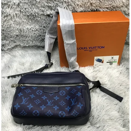 Louis Vuitton Neverfull Monogram Blue Crossbody Bag
