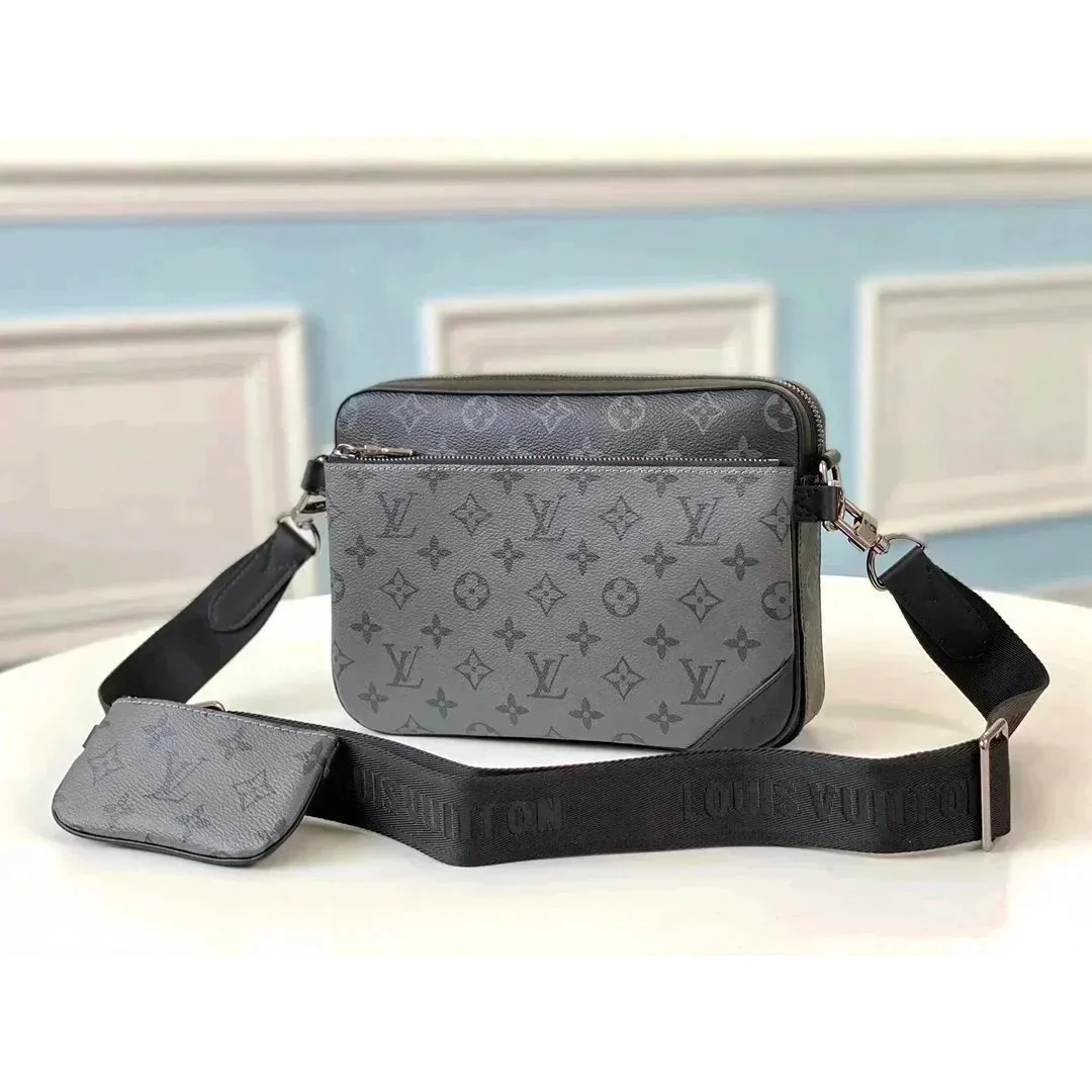 Louis Vuitton Neverfull Monogram Crossbody Bag Grey