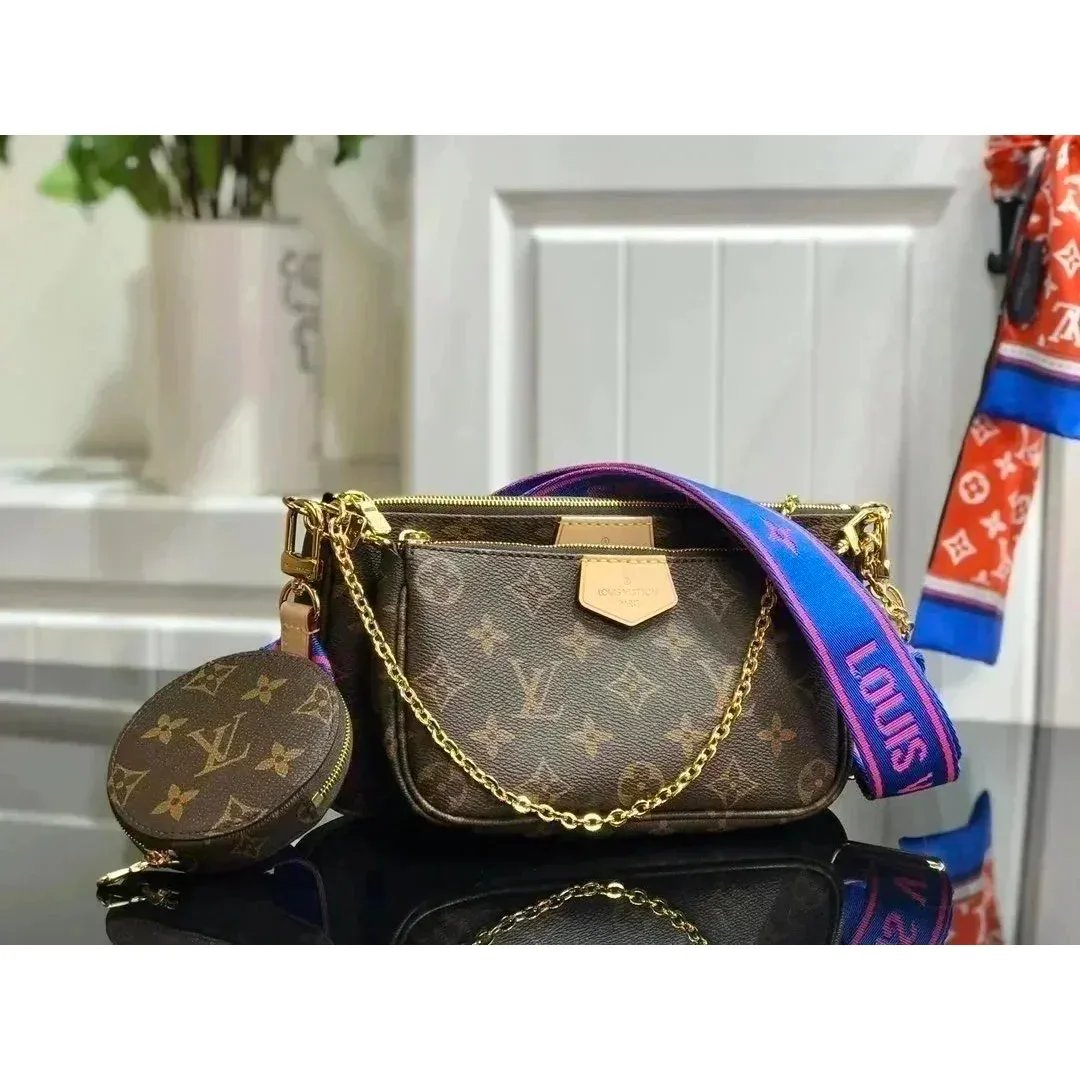 Louis Vuitton Multi Pochette Accessoires Monogram Brown
