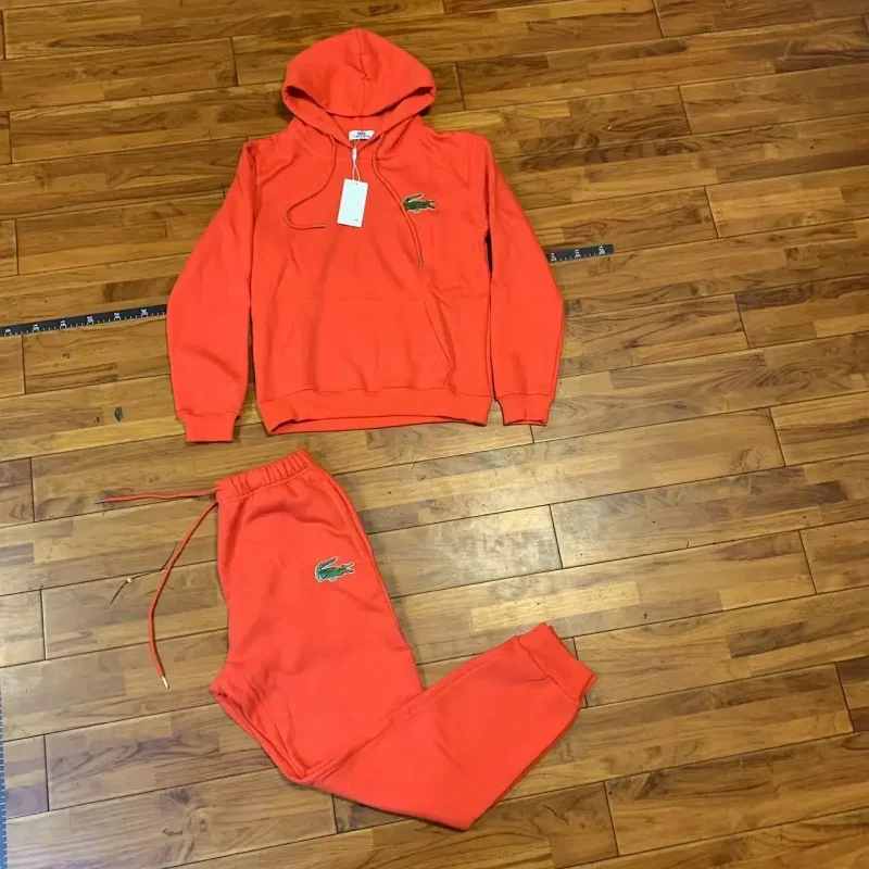 Lacoste Orange Crocodile Tracksuit Set