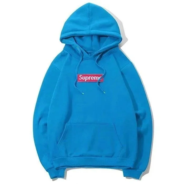 Supreme Box Logo Blue Hoodie
