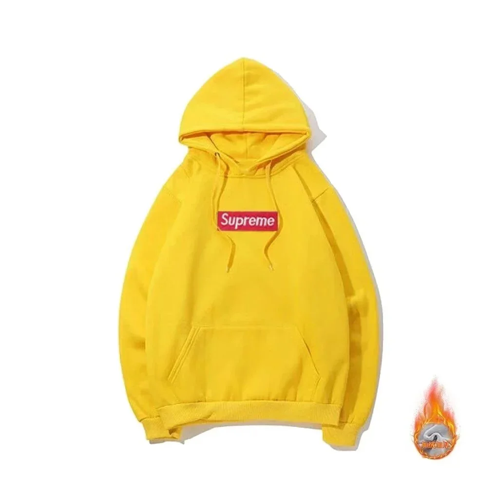 Supreme Box Logo Yellow Hoodie