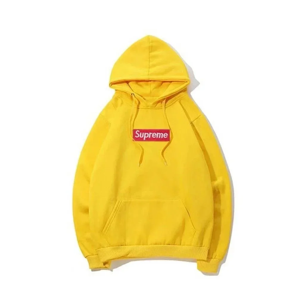 Supreme Supreme Yellow Box Logo Hoodie Yellow - 1