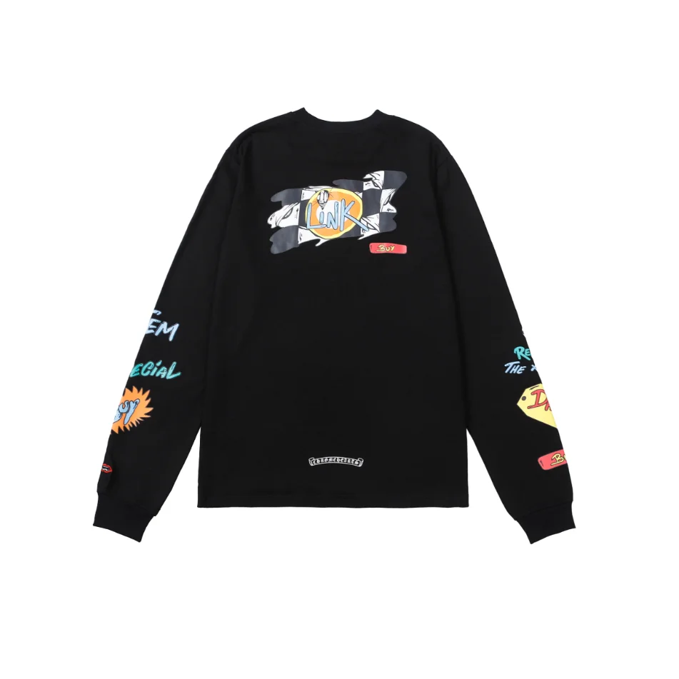 Black Link Long Sleeve T-Shirt Streetwear