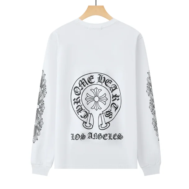 Chrome Hearts CH Cross Long Sleeve T-Shirt White