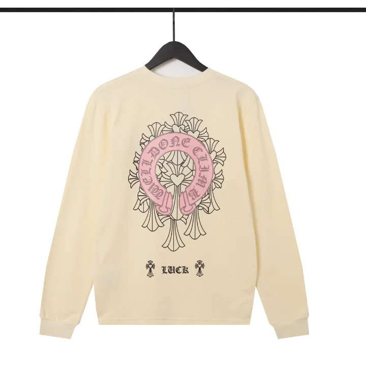 Chrome Hearts CH Cross Cream Long Sleeve T-Shirt