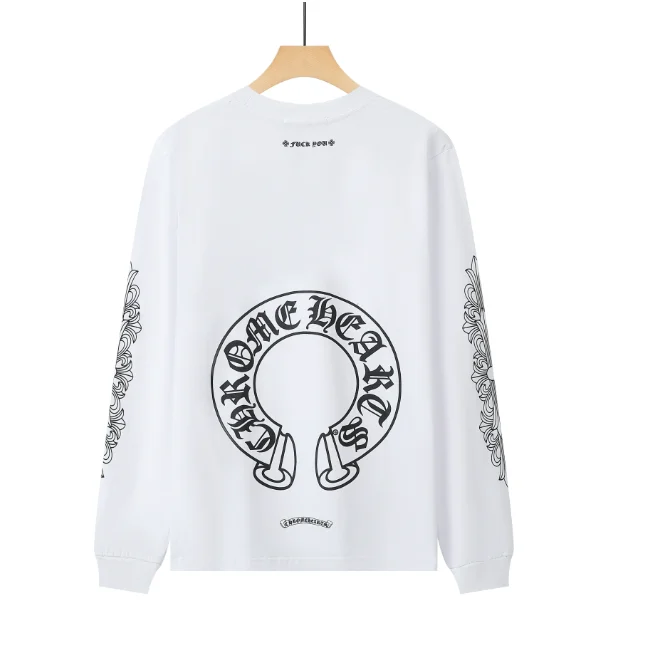 Chrome Hearts CH Cross Long Sleeve T-Shirt White