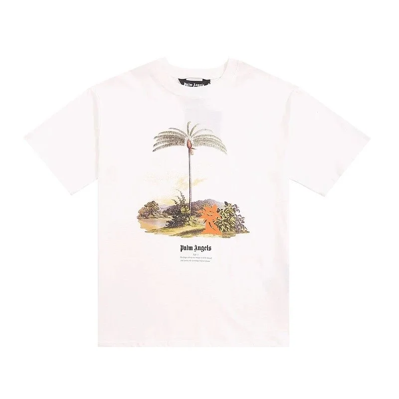 Palm Angels Life is Palm White T-Shirt