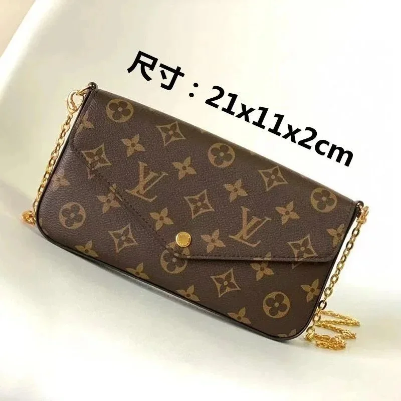 Louis Vuitton Louis Vuitton Neverfull Monogram Crossbody Bag Brown