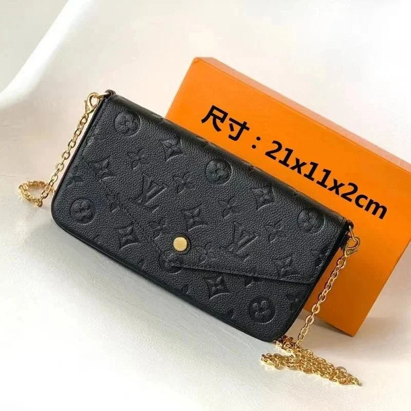Louis Vuitton Neverfull Monogram Black Crossbody Bag