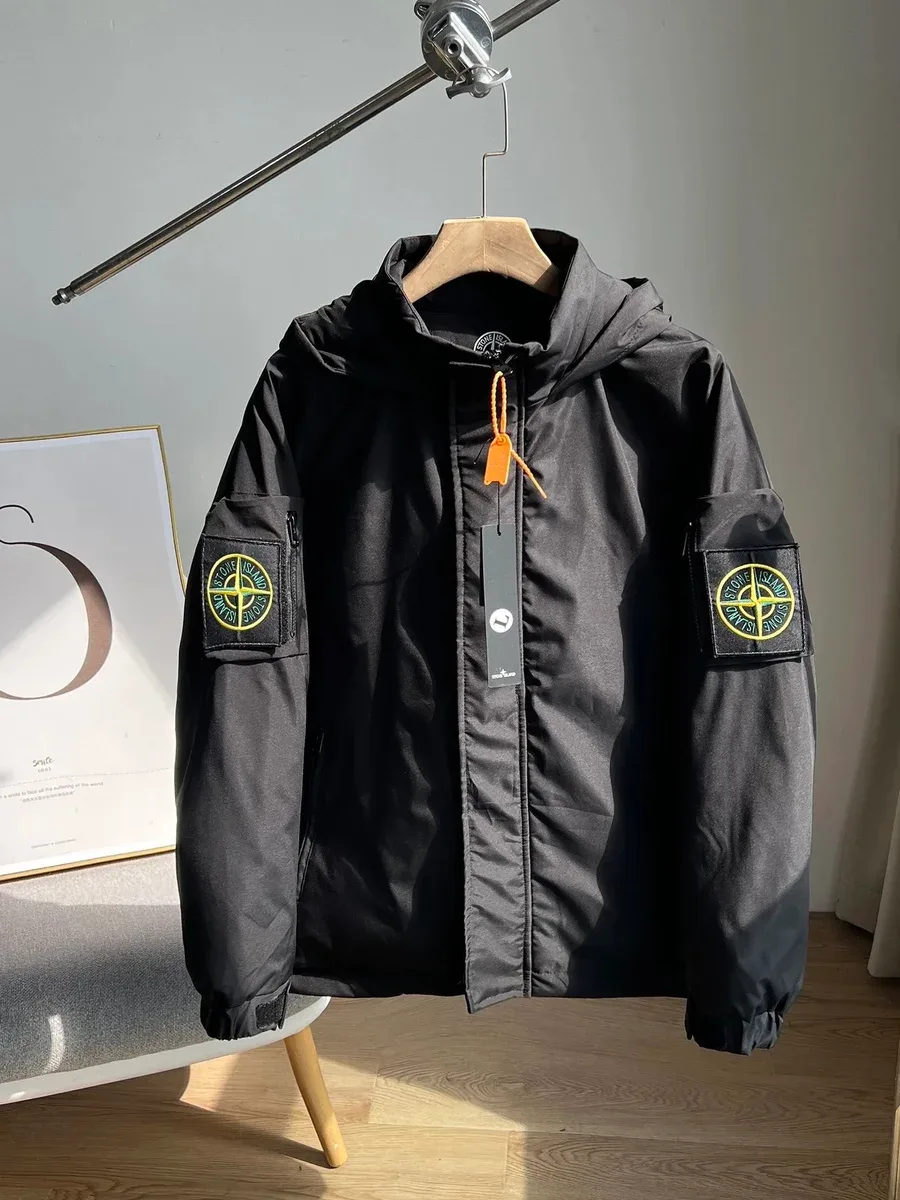 Stone Island 68-15 Black Hooded Jacket