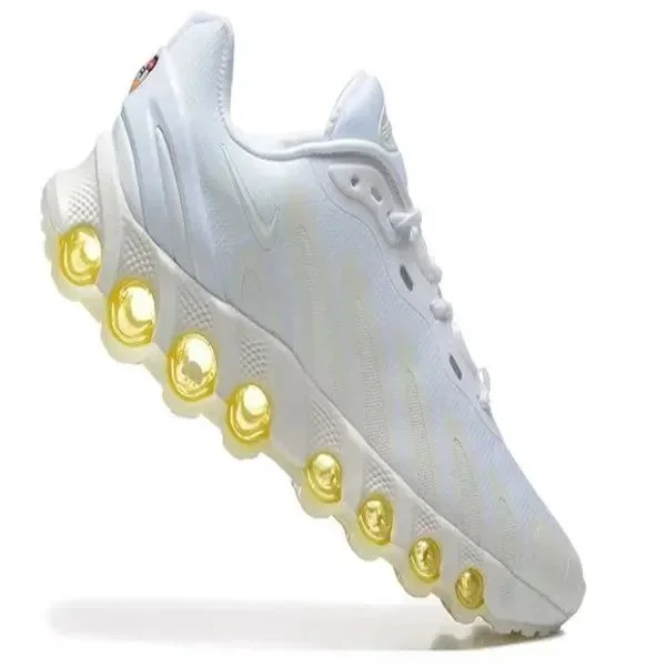 Nike Air Max Shox Triple White Sneakers