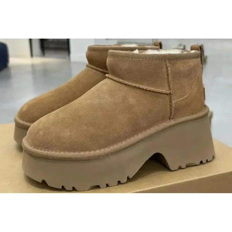UGG Classic Short人鱼坡跟 栗色 Boots
