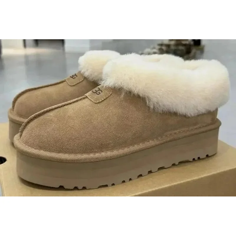 UGG Classic Short塔茨特_厚底 栗色 Loafers
