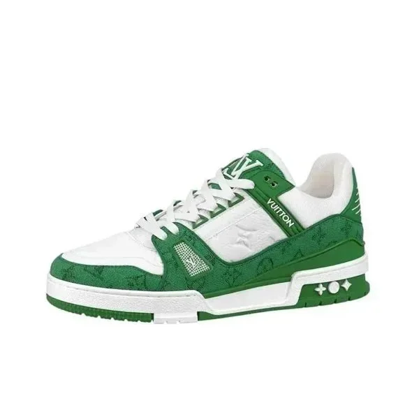 Louis Vuitton LV Trainer Green/White Sneakers