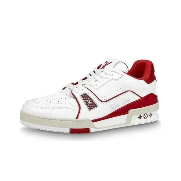 Louis Vuitton LV Trainer White/Red Sneakers