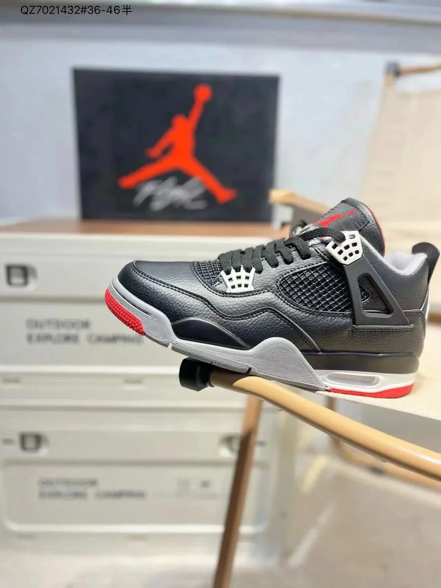 Air Jordan Air Jordan 4 Black/Red Sneakers