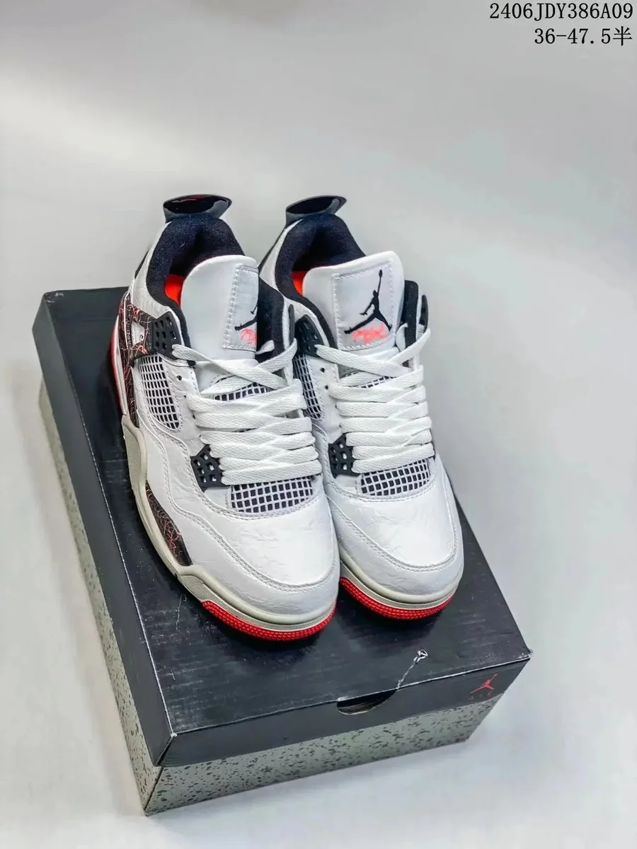 Nike Air Jordan 4 Fire Red Sneakers
