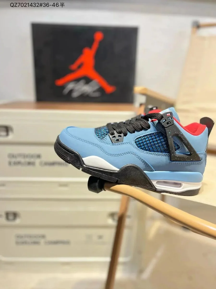 Nike Air Jordan 4 Travis Scott University Blue Sneakers