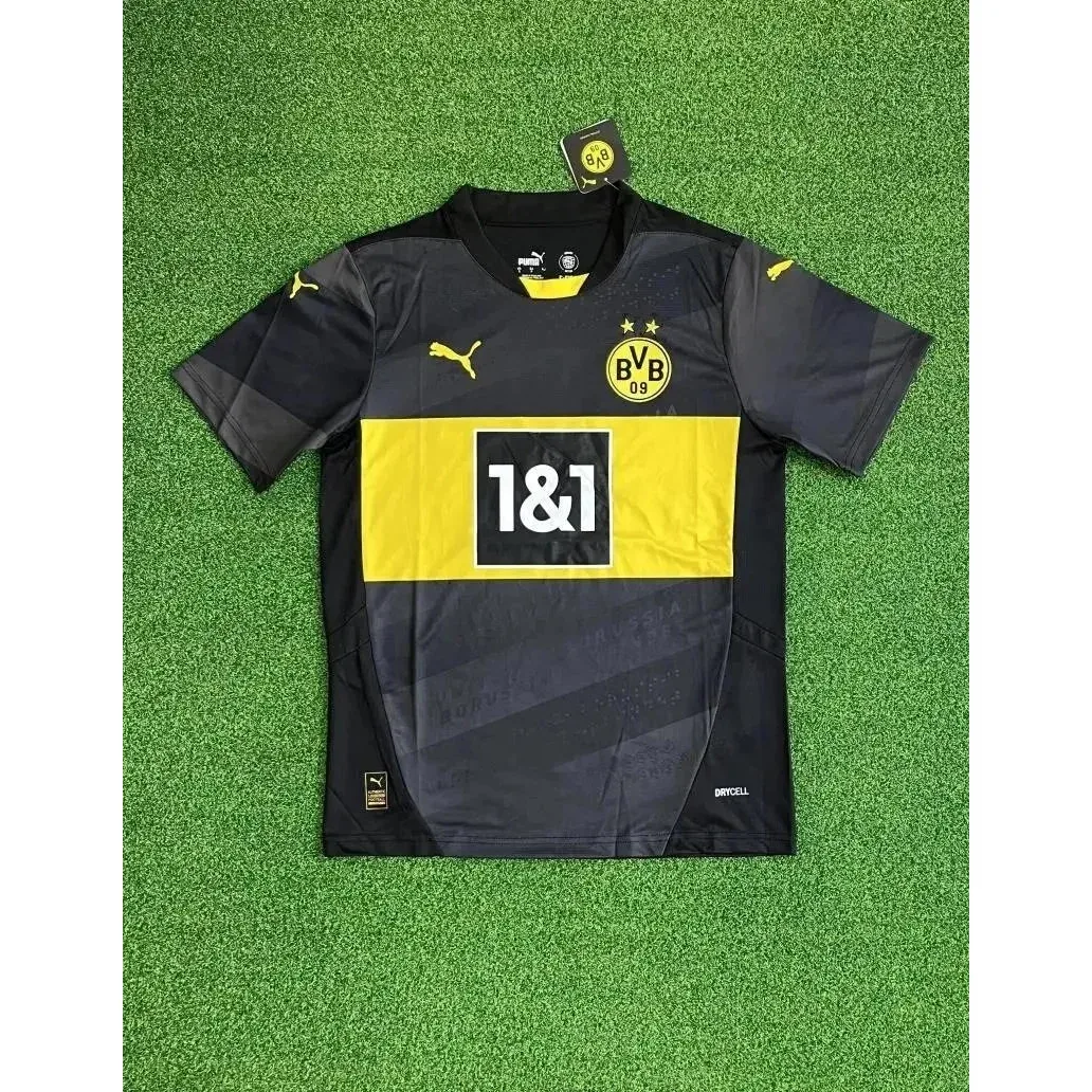 Puma Borussia Dortmund 24-25 Away Jersey Black Yellow Top