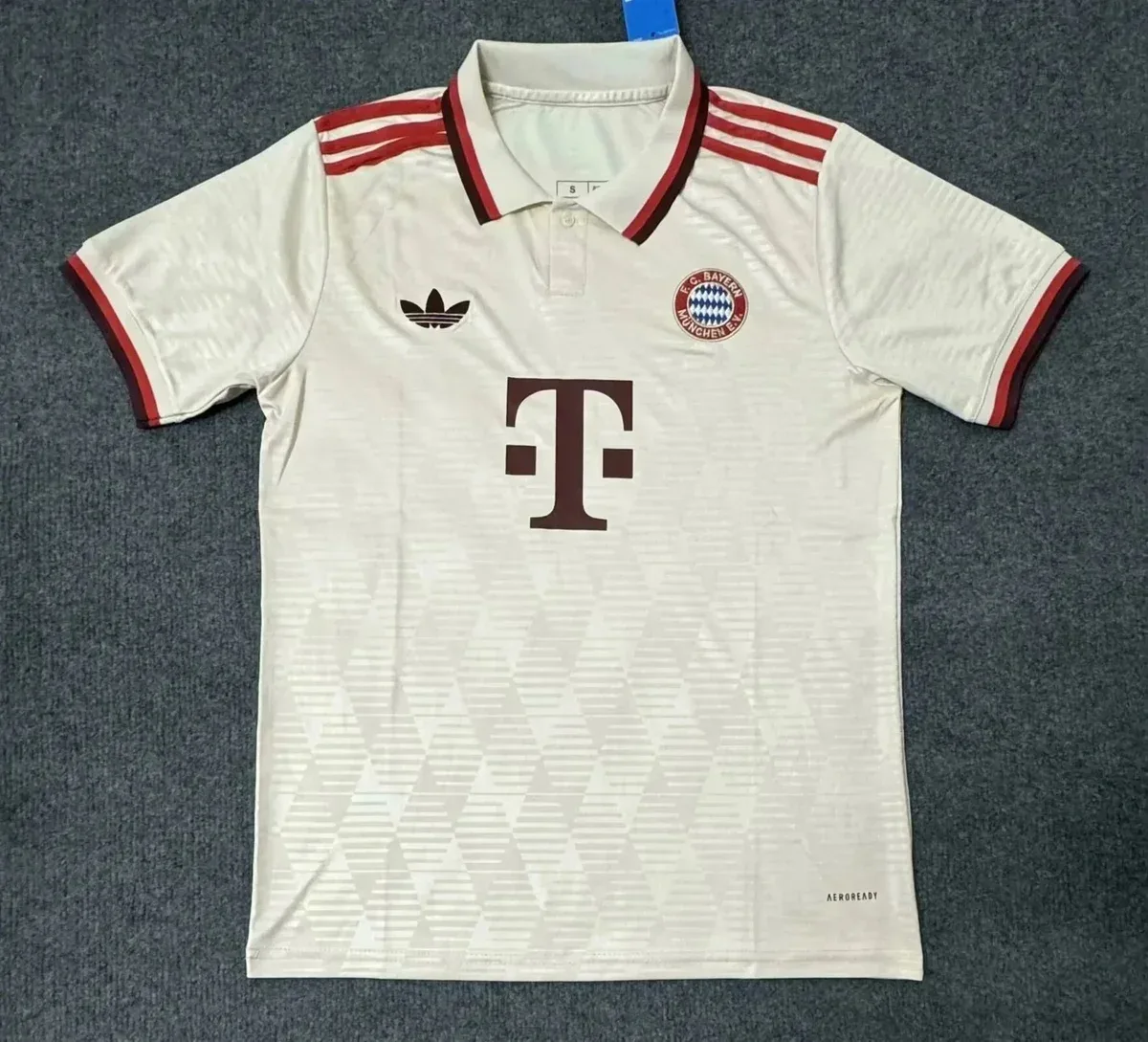Adidas Bayern Munich Away Jersey White Red Sporty