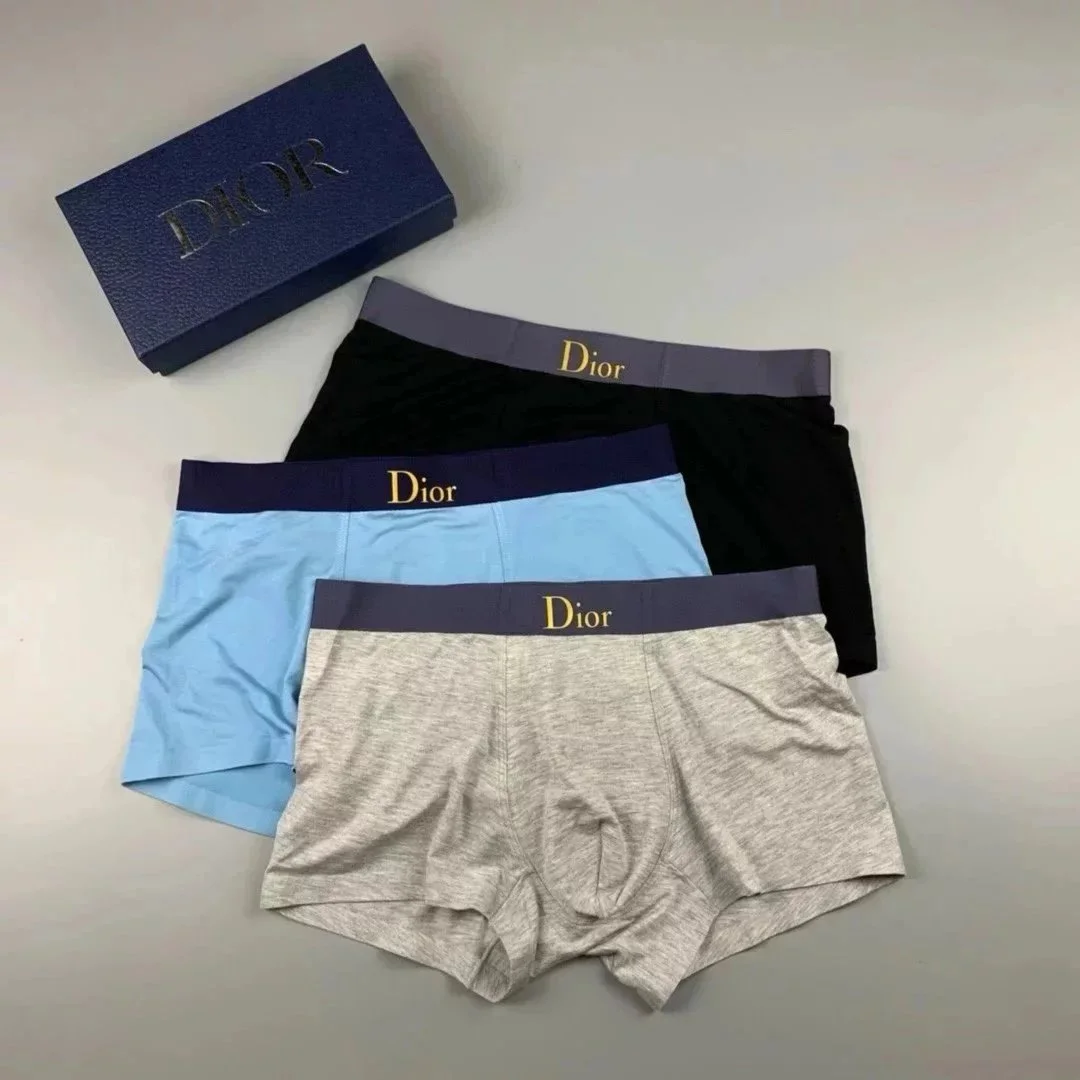 Dior Boxer Briefs Set - Black, Blue, Grey