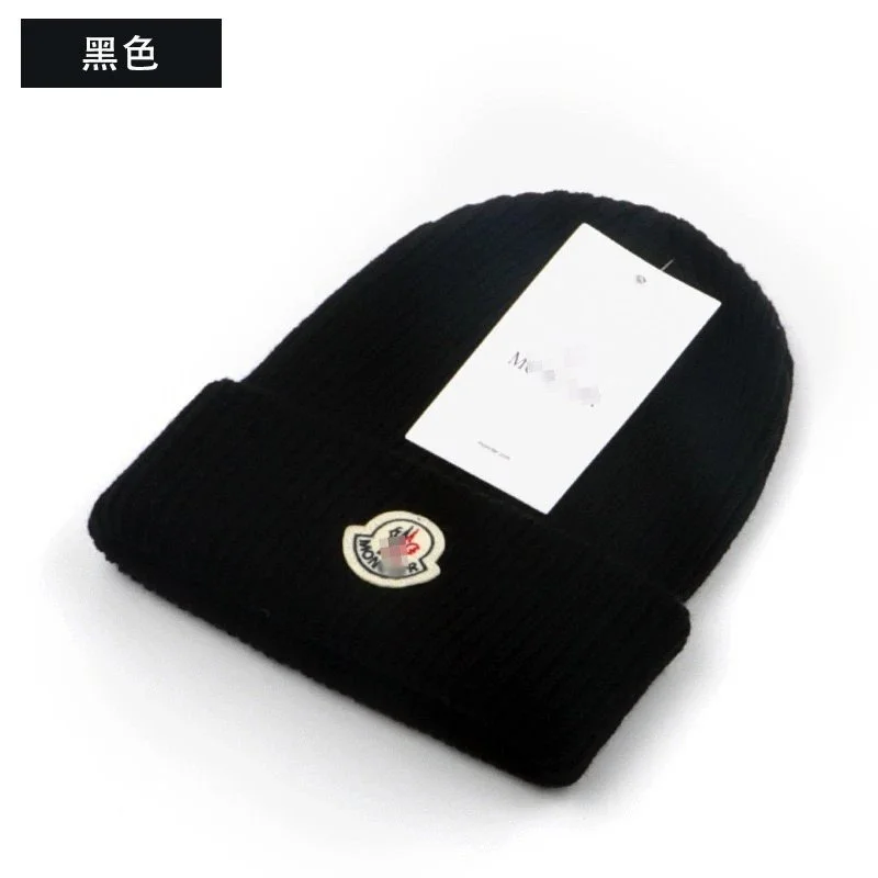 Moncler Black Beanie Hat